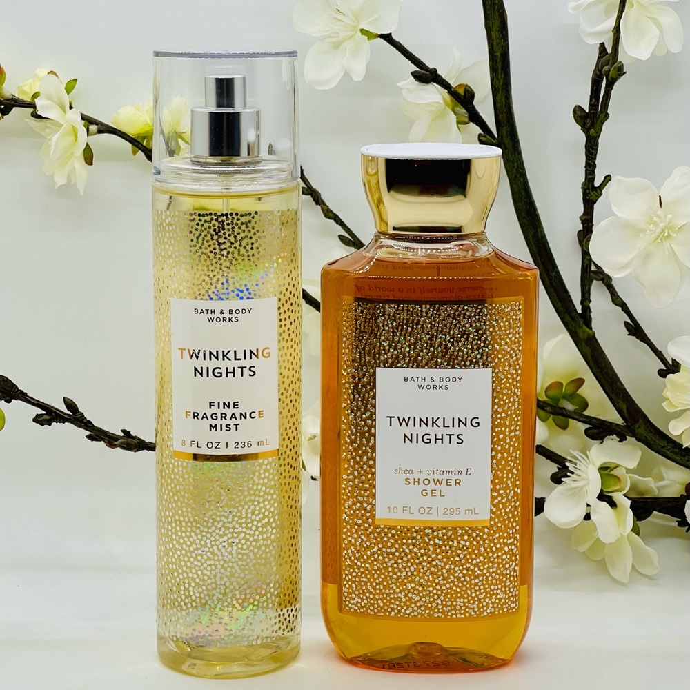 Bath and Body Works Twinkling Nights Duo Set Shower Gel, Fine Fragrance